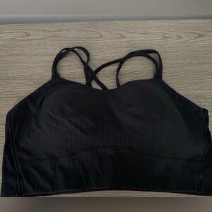 Lululemon Black Ribbed Strappy Bralette - Women Intimates & Sleepwear